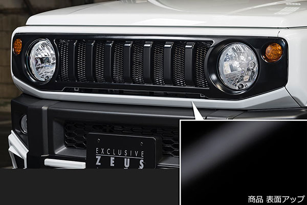 M'z SPEED フロントグリル ピアノブラック ABS ジムニー JB64W H30.7～ ラヴライン 2401｜オートクラフト