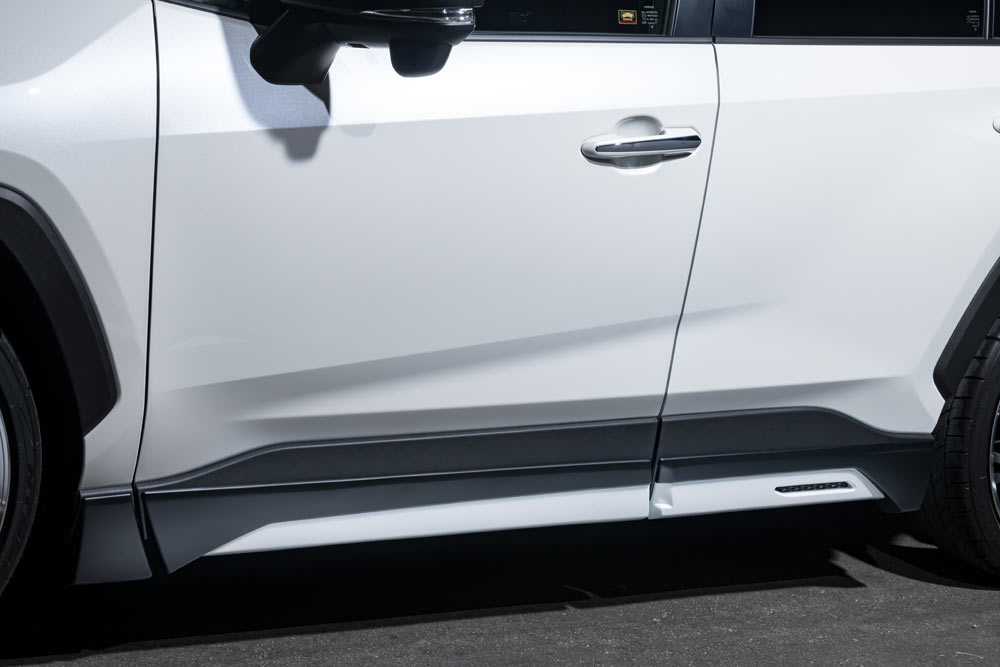 M'z SPEED サイドステップ 塗り分け塗装 (089/MB) ABS RAV4 AXAH52 AXAH54 MXAA52 MXAA54 H31.4～ アドベンチャー除く ラヴライン 2411｜オートクラフト