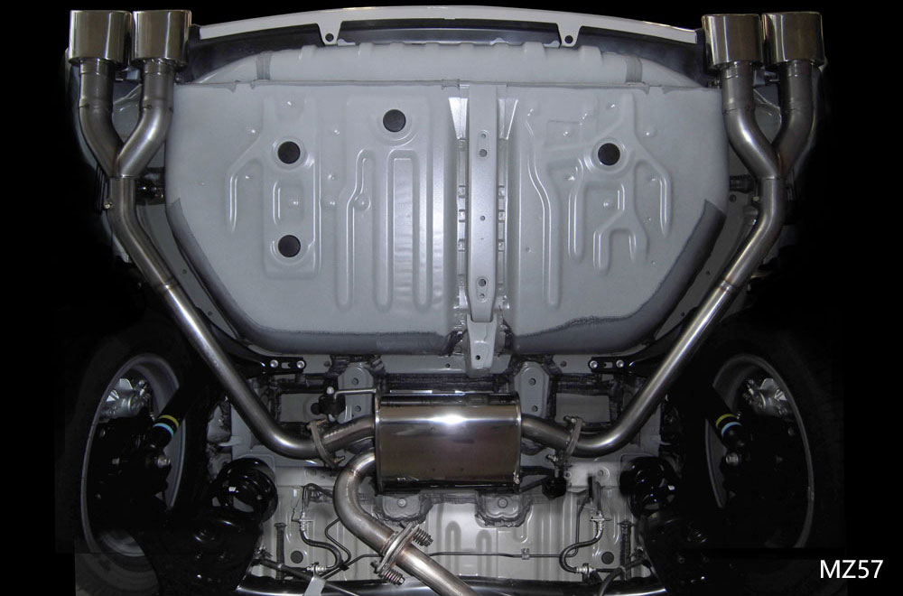 M'z SPEED エキゾーストシステム (MZ57) ステンレス ノア DBA-ZRR80W 3BA-ZRR80W H29.8～R3.12 3ZR-FAE Si MC後 グレースライン 3173