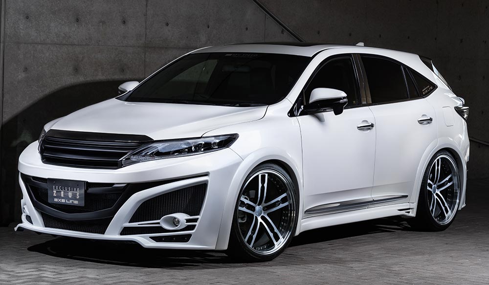 M'z SPEED 4点キット 未塗装 FRP ハリアーハイブリッド AVU65W H25.12~H29.5 MC前 エグゼライン 4131
