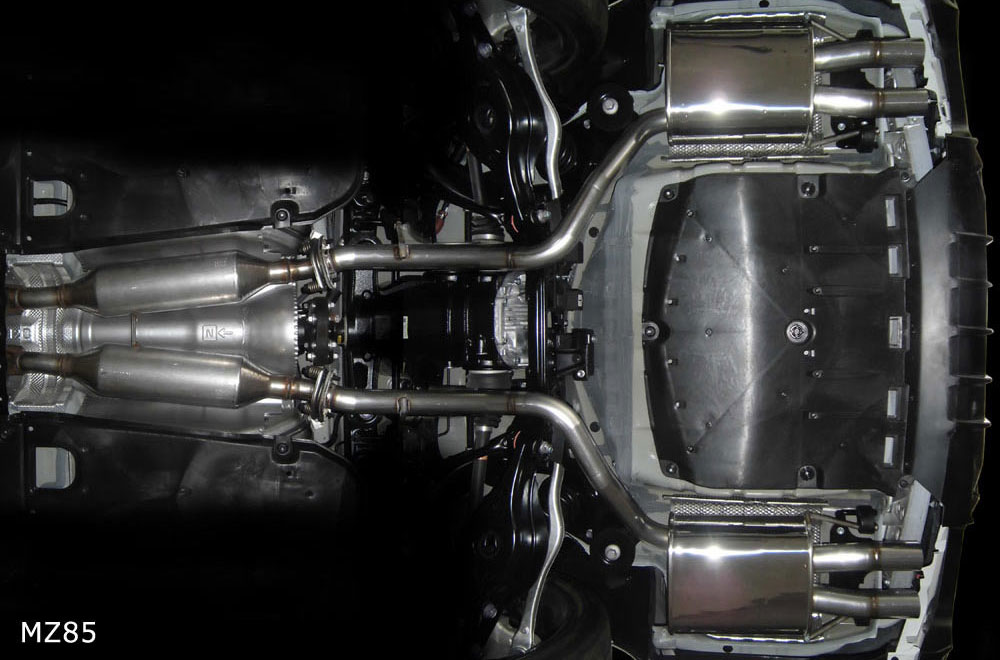 M'z SPEED エキゾーストシステム (MZ87) ステンレス クラウンハイブリッド 6AA-GWS224 H30.6～R4.8 8GR-2NM RS プルシアンブルー 6482