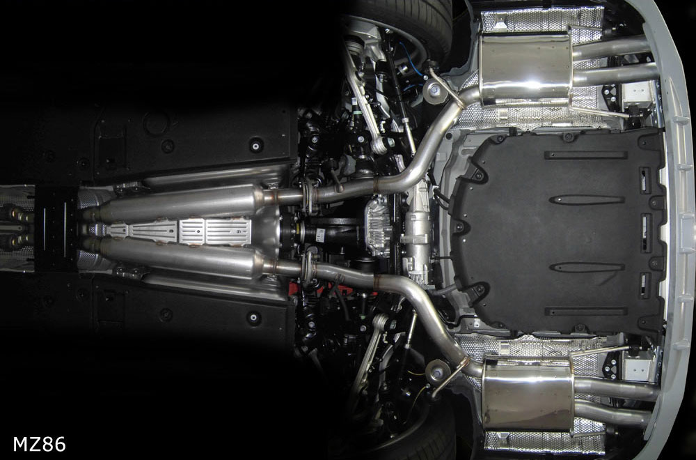M'z SPEED エキゾーストシステム (MZ86) カーボン レクサス LS500h DAA-GVF50 DAA-GVF55 6AA-GVF50 6AA-GVF55 H29.10～R2.10 Fスポーツ プルシアンブルー 6522