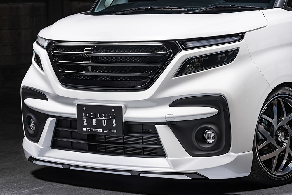 M'z SPEED フロントハーフスポイラー 塗り分け塗装 (ZVR/ZMV) ABS ソリオバンディット MA37S R2.12~ グレースライン 3161|オートクラフト