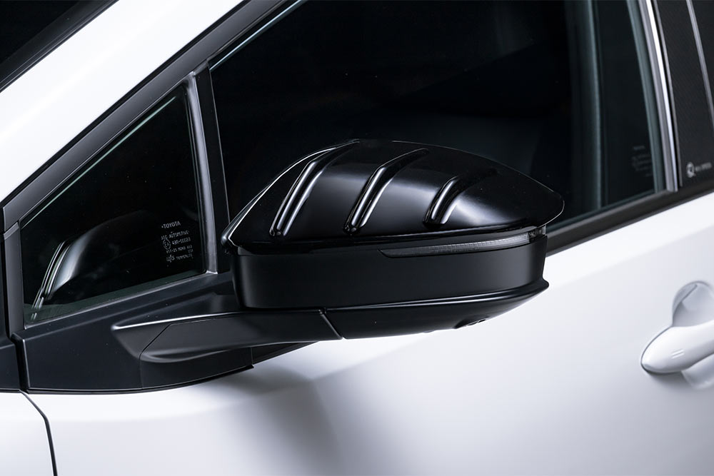 M'z SPEED ドアミラーカバー 未塗装 3Dプリンター出力 樹脂粉末焼結品 プリウス MXWH60 MXWH61 MXWH65 ZVW60 ZVW65 R5.1～ グラマラスライン 1393