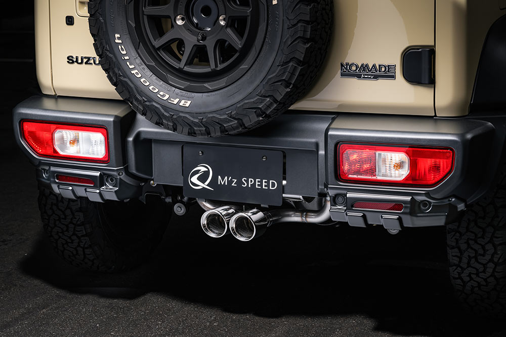 M'z SPEED リアアンダーガード つや消しブラック AES ジムニーノマド JC74W R7.4～ リアパーキングセンサー有り車用 クロスライン 2922