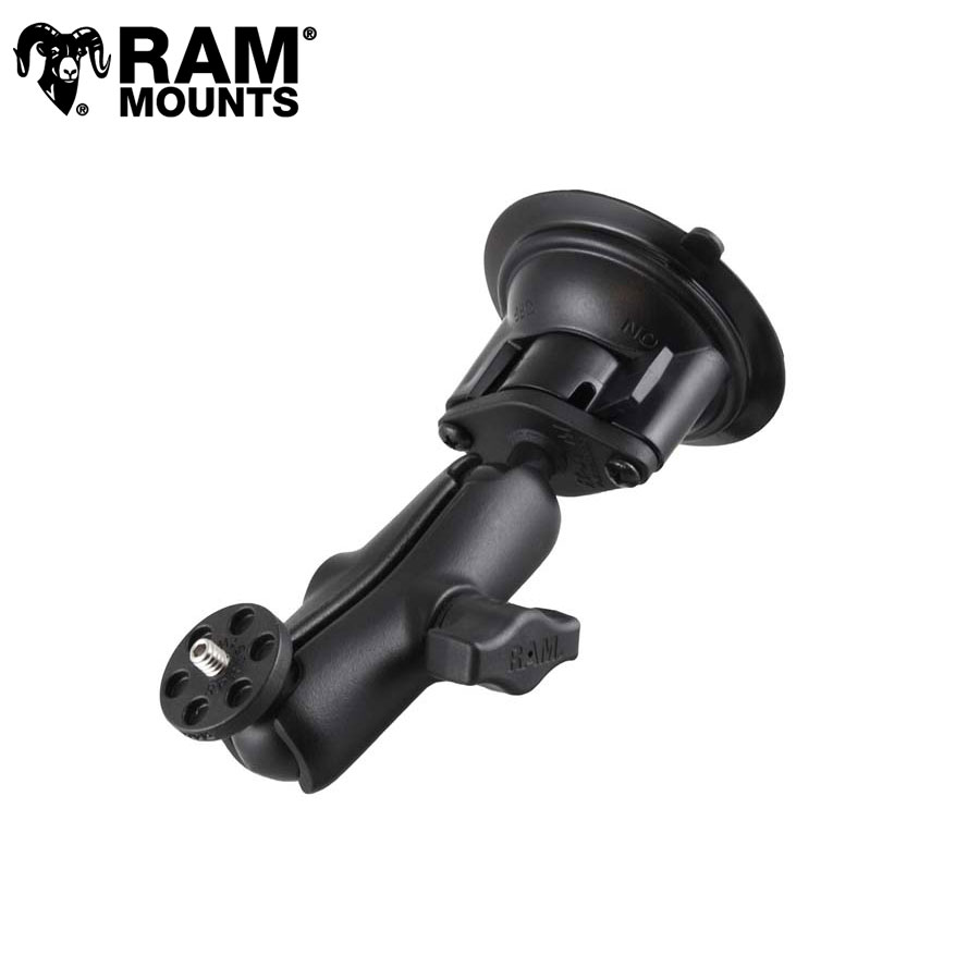 ラムマウント カメラアダプター&ツイストロックサクションベースセット(標準アーム) 吸盤径83.8mm 1インチボール RAM-B-224-1-366U