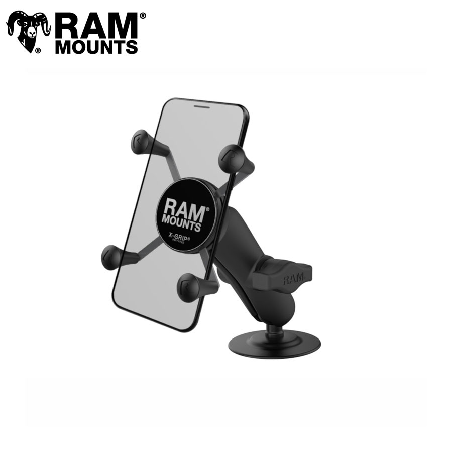 ラムマウント Xグリップ(S)＆貼付ベースセット(標準アーム) 粘着面径63.5mm 1インチボール RAP-B-378-UN7U