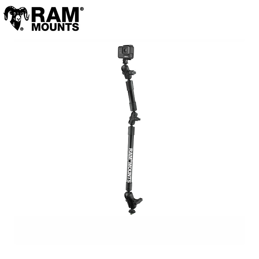 ラムマウント GoProマウント&トラックボールベースセット(全長78.7cmタフポール) 1.5インチボール RAP-354-TRA1-12-4-A-GOP1|オートクラフト