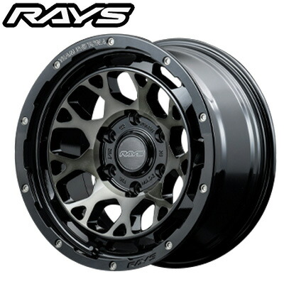 RAYS レイズ TEAM DAYTONA チームデイトナ M9+ Black/Disk Clear Smoke (BEL) 17×8.0J 6H PCD139 +00 アルミホイール1本
