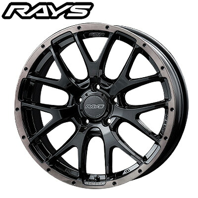 RAYS レイズ ホムラ HOMURA 2X7FA BLACK CLEAR EDITION Glossy Black/Rim Black Clear (BFJ) 18&times;7.5J 5H PCD114 +38 アルミホイール1本｜オートクラフト