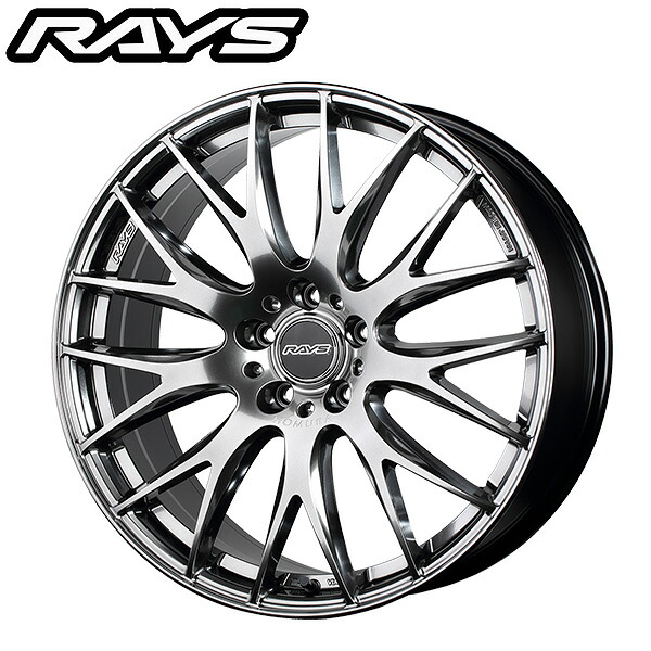 RAYS レイズ ホムラ HOMURA 2X9PLUS Grace Silver (QNK) 19×8.0J 5H PCD120 +45 アルミホイール1本