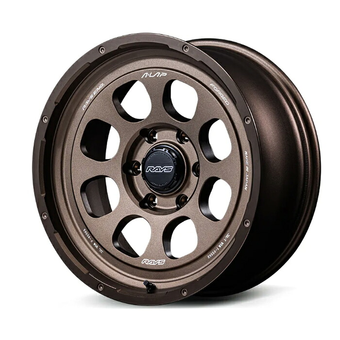 RAYS レイズ A●LAP エーラップ 08X Bronze Almite (BR) 18×8.5J 6H PCD139 +49 アルミホイール1本