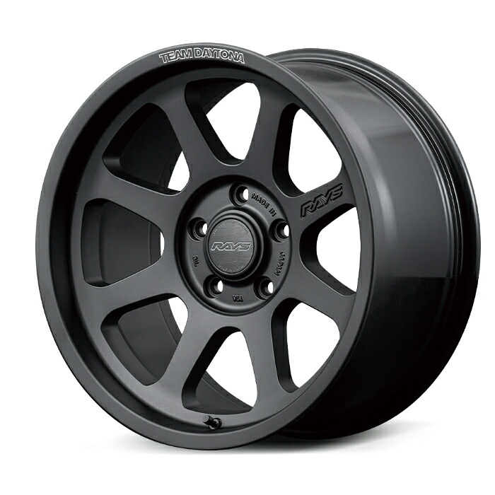 RAYS レイズ TEAM DAYTONA チームデイトナ D108 Matte Black (BPJ) 18×9.0J 5H PCD127 +18 アルミホイール1本