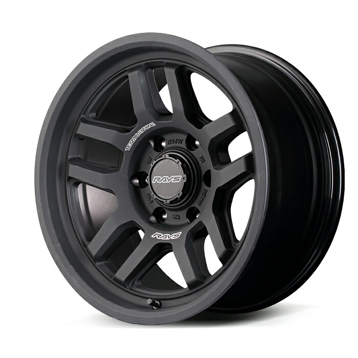 RAYS レイズ TEAM DAYTONA チームデイトナ D325 Matte Black (BPJ) 17&times;8.5J 6H PCD139 -10 アルミホイール1本｜オートクラフト
