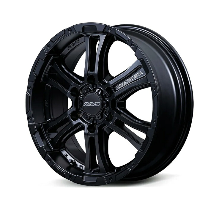 RAYS レイズ TEAM DAYTONA チームデイトナ FDX AG Semigloss Black (BOJ) 16&times;6.5J 6H PCD139 +48 アルミホイール1本｜オートクラフト