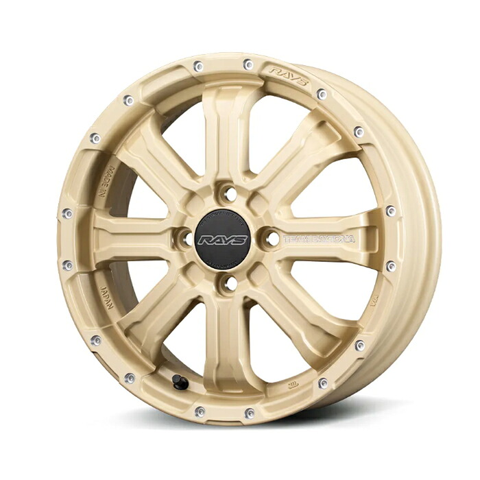 RAYS レイズ TEAM DAYTONA チームデイトナ FDX-K COLLECTION アースカラー Semigloss Ivory (NOL) 15×5.0J 4H PCD100 +48 アルミホイール1本 25,118円