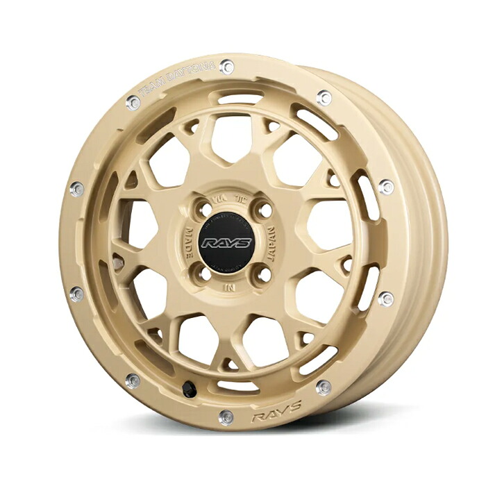 RAYS レイズ TEAM DAYTONA チームデイトナ M9+ COLLECTION アースカラー Semigloss Ivory (NOL) 15×5.0J 4H PCD100 +47 アルミホイール1本|オートクラフト
