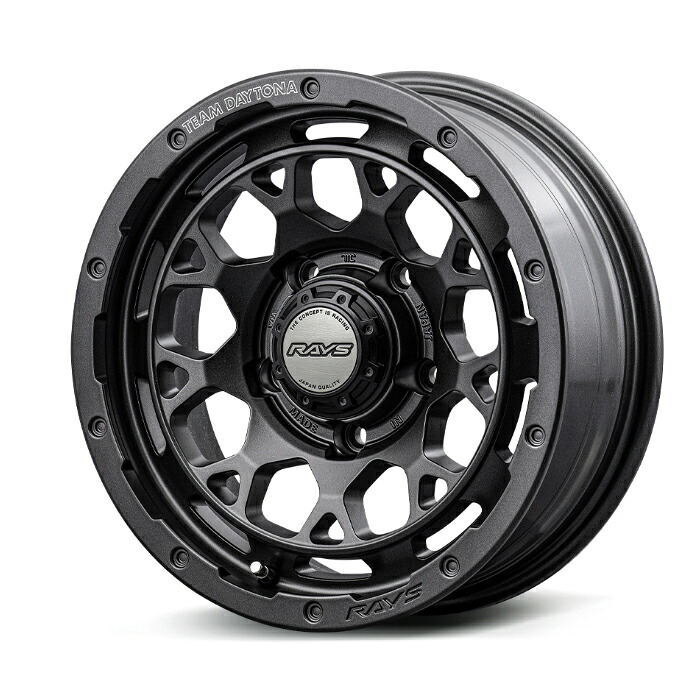 RAYS レイズ TEAM DAYTONA チームデイトナ M9+ SPEC-M Semigloss Super Dark Gunmetal (AOJ) 16×6.0J 5H PCD139 -5 アルミホイール1本