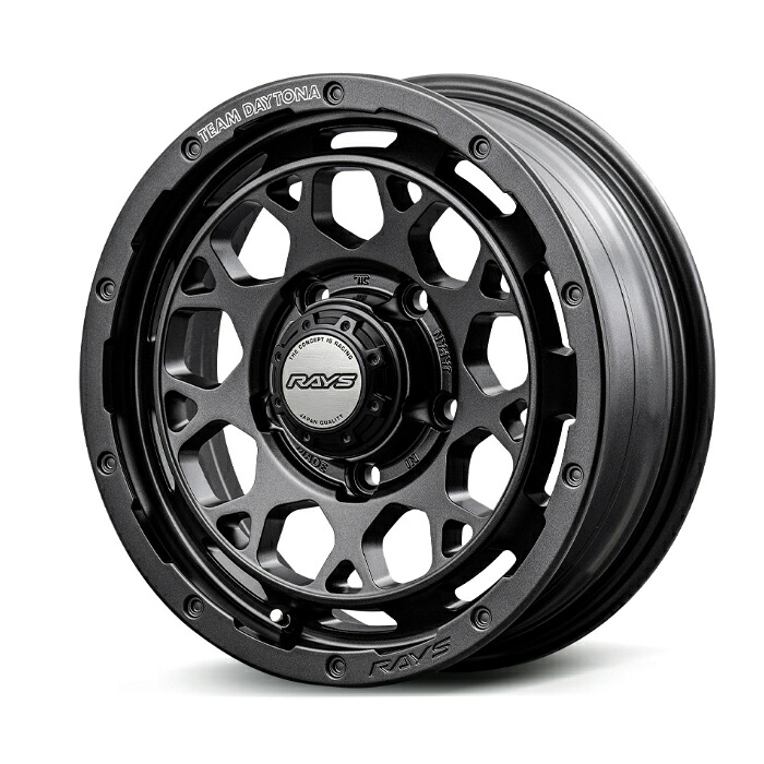 RAYS レイズ TEAM DAYTONA チームデイトナ M9+ SPEC-M Semigloss Super Dark Gunmetal (AOJ) 16×5.5J 5H PCD139 +20 アルミホイール1本