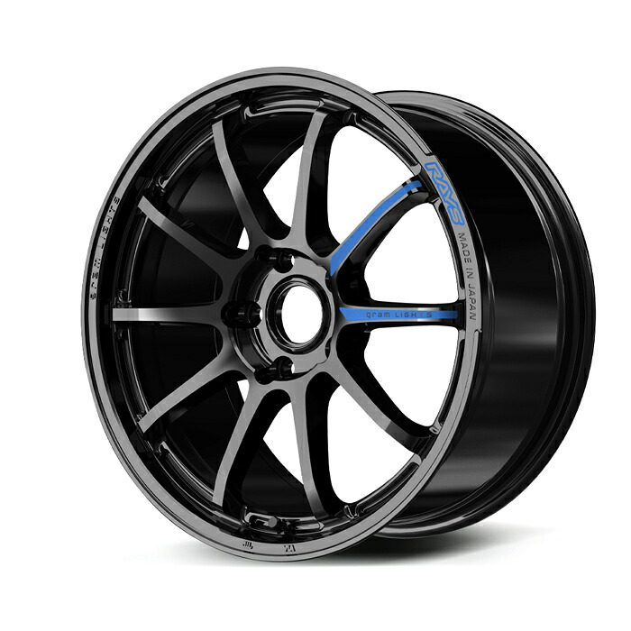 RAYS レイズ gramLIGHTS グラムライツ 57NR SPEC-M Glossy Black (GX) 18×8.5J 5H PCD100 +44 アルミホイール1本