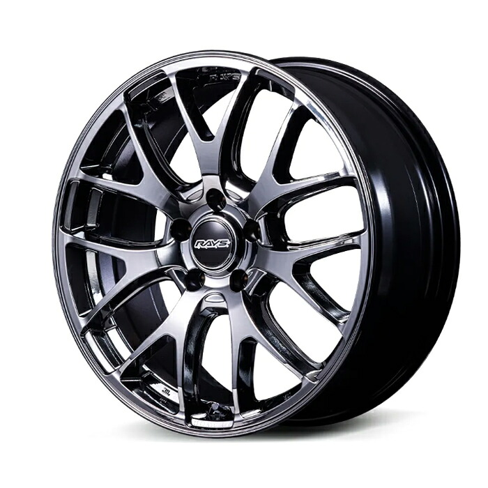 RAYS レイズ ホムラ HOMURA 2X7FA-C RAYS Black Metal Coat (SNJ) 18×7.5J 5H PCD114 +52 アルミホイール1本