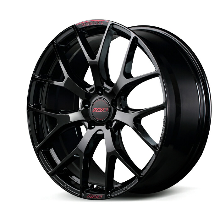 RAYS レイズ ホムラ HOMURA 2X7FT SPEC-M Glossy Black/RAP (B8J) 19×7.0J 5H PCD114 +38 アルミホイール1本|オートクラフト