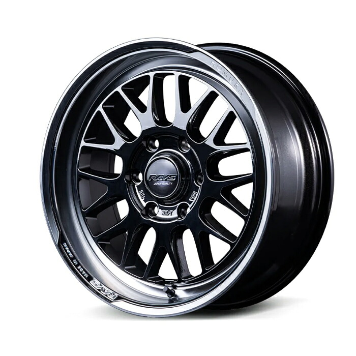 RAYS レイズ ホムラ HOMURA 2X9L-RA JET BLACK EDITION BlackChromeCoating/Rim DMC (YAJ) 18×7.5J 6H PCD139 +38 アルミホイール1本 40,541円