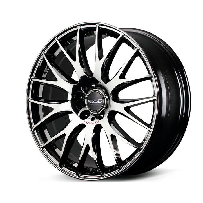 RAYS レイズ ホムラ HOMURA 2X9Plus JET BLACK EDITION IV Black Chrome Coating/RAP (Y8J) 19×8.0J 5H PCD114 +44 アルミホイール1本