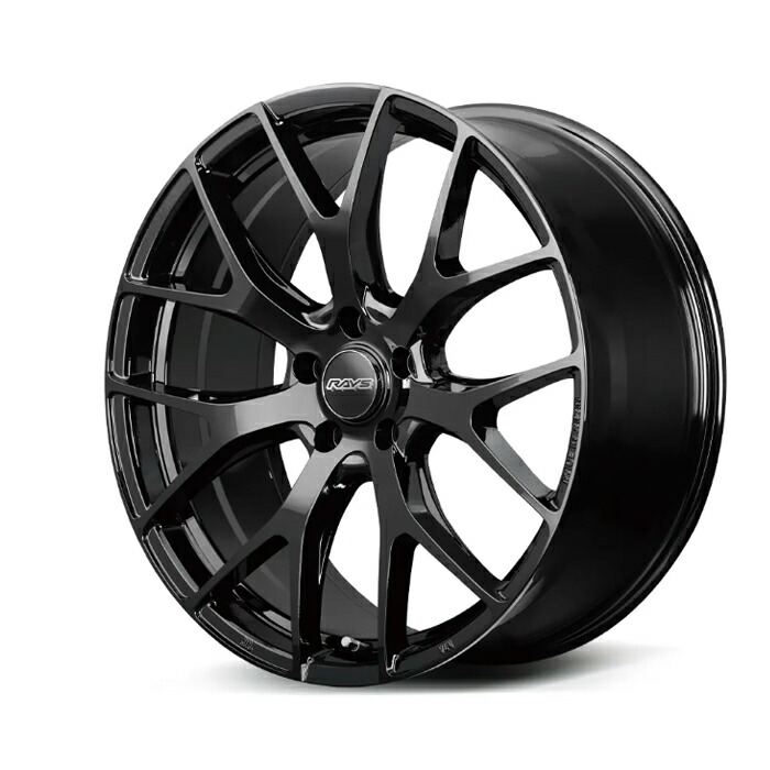 RAYS レイズ ホムラ HOMURA RS 2X7FT Glossy Black (BXZ) 18×7.5J 5H PCD114 +42 アルミホイール1本