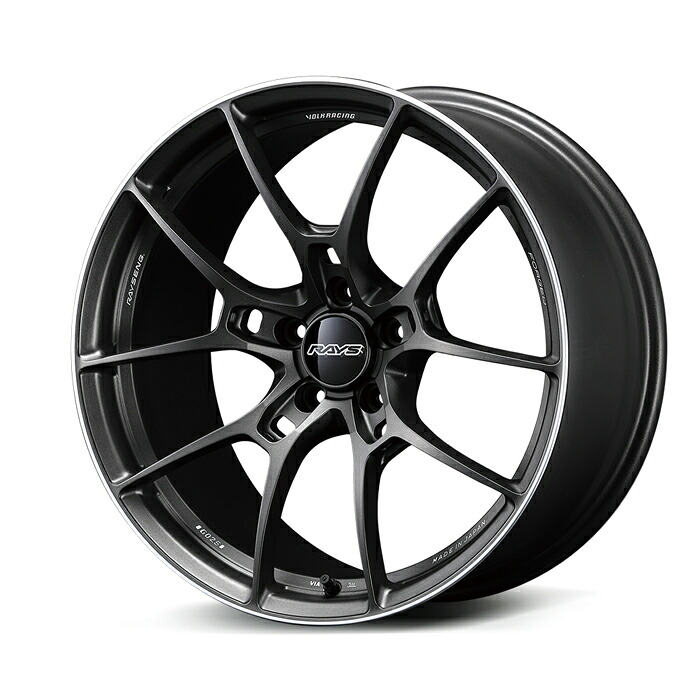 RAYS レイズ VOLK RACING ボルクレーシング G025 Matte Gunblack/Rim Edge DC (MK) 19×10.0J 5H PCD114 +28 アルミホイール1本