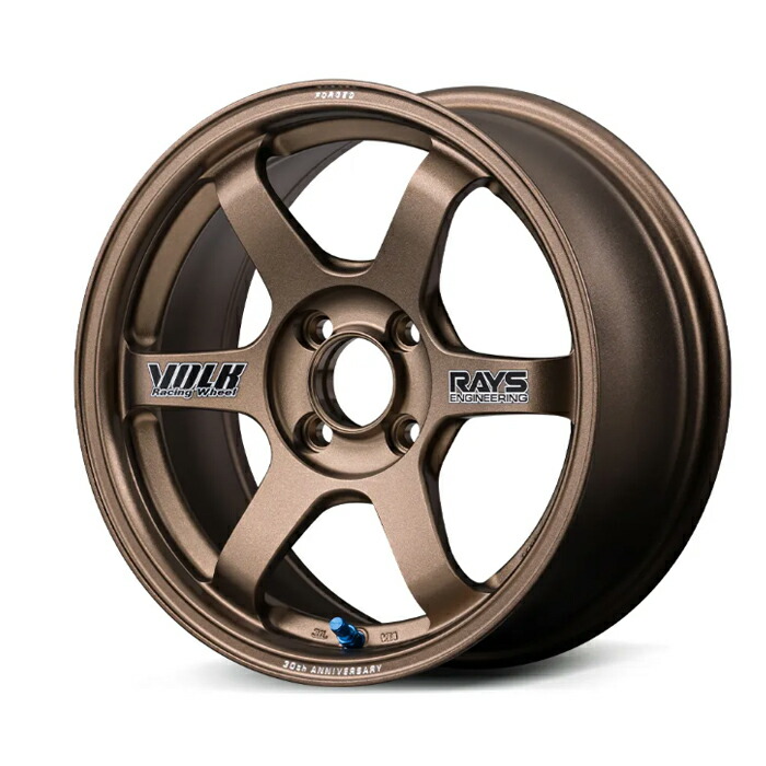 RAYS レイズ VOLK RACING ボルクレーシング TE37SONIC 30th STICKER Ver. Bronze Almite (BR) 16×6.0J 4H PCD100 +43 アルミホイール1本