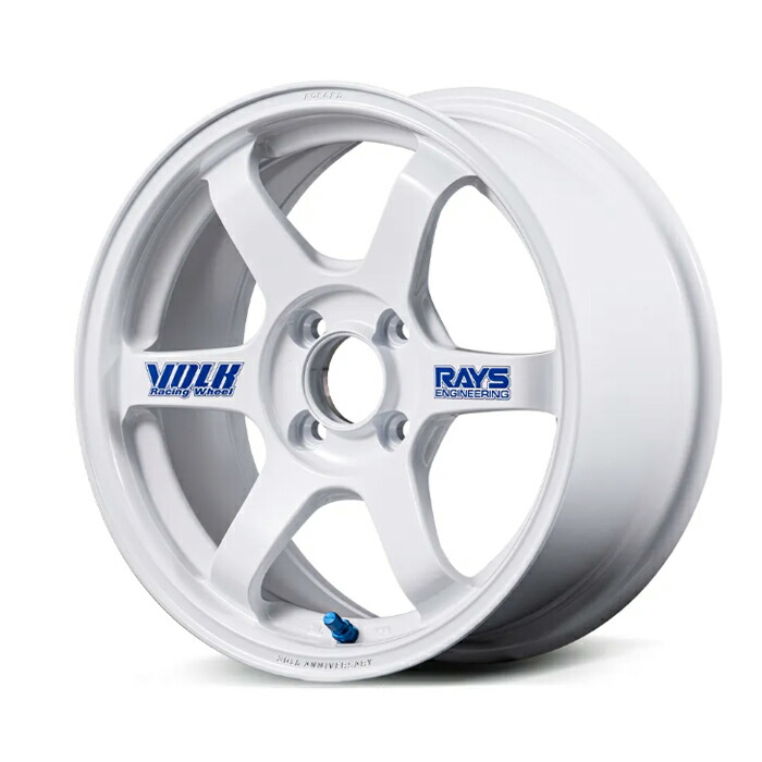 RAYS レイズ VOLK RACING ボルクレーシング TE37SONIC 30th STICKER Ver. White (WH) 16&times;7.5J 4H PCD100 +34 アルミホイール1本｜オートクラフト