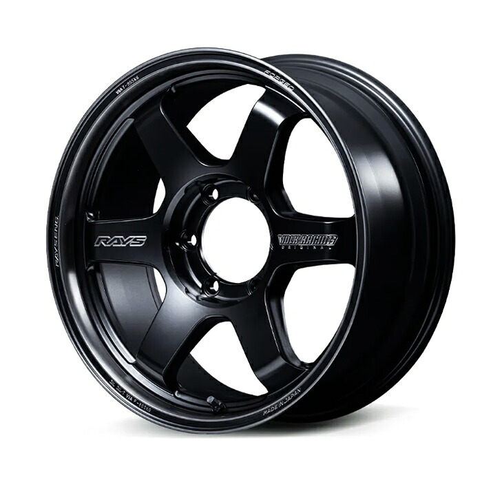 RAYS レイズ VOLK RACING ボルクレーシング TE37ULTRA LARGE Black shadow LTD. Matte Translucent Black (PH) 18×8.5J 6H PCD139 +44 アルミホイール1本|オートクラフト
