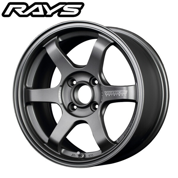 RAYS レイズ VOLK RACING ボルクレーシング TE37SONIC CLUB RACER Matte Dark Gunmetal (DM) 15×7.0J 4H PCD100 +32 アルミホイール1本