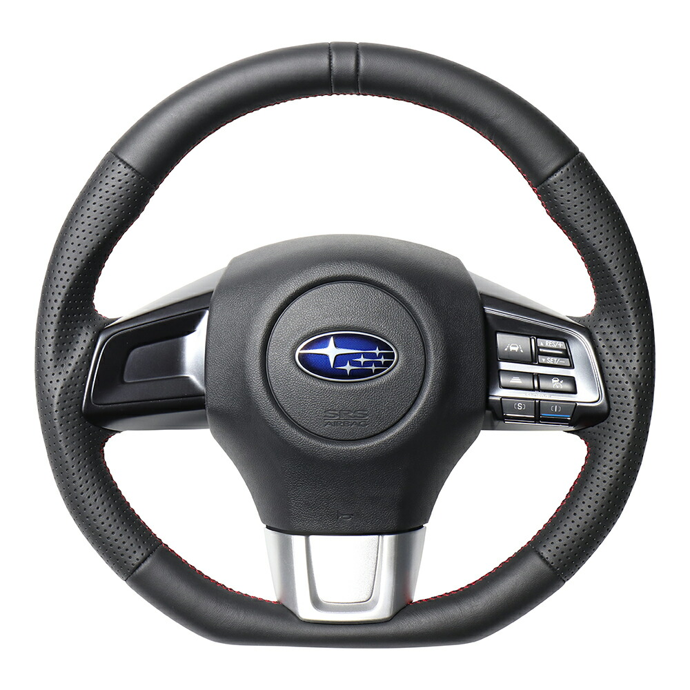 スバル　 ステアリングホイール 赤ステッチ SUBARU 34312VA100VH【スバル純正本革巻ステアリングホイール