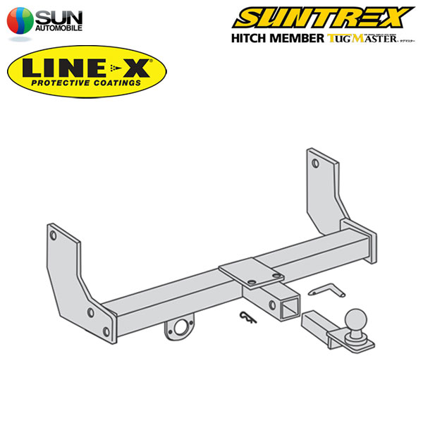 SUNTREX タグマスター ヒッチメンバー スタンダード／LINE-Xモデル Cクラス 汎用ハーネス ランドクルーザー 200系 UZJ200W H19.9～H23.12 [AX / AX Gセレクション ]｜オートクラフト