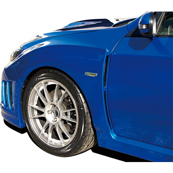 SYMS シムスレーシング フロントフェンダー FRP インプレッサ GVB GVF 2007～ A型- 個人宅配送不可 沖縄・離島は要確認