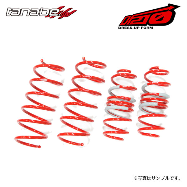 tanabe タナベ サステック DF210 ダウンサス 1台分 フィット GE6 H19.10~H22.10 L13A NA FF
