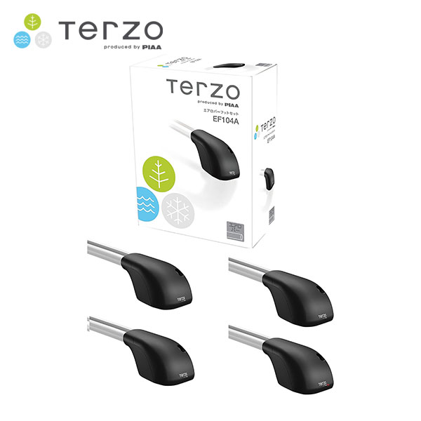 (大特価)terzo エアロバーフットセットダイレクトレールタイプ EF102A PIAA株式会社｜TERZO（テルッツォ）｜ベースキャリア製品情報