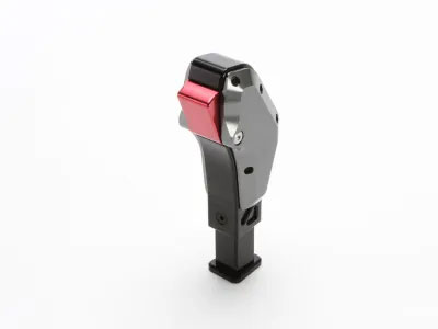 X-Fang ビレットシフター ガングリップ ガンメタル デリカミニ BA1A BA2A BA5A BA6A R7.10～｜オートクラフト