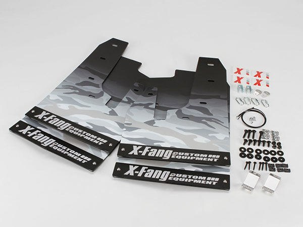 TGS X-Fang マッドフラップ カモフラージュ ホワイト デリカD:5 3DA-CV1W 2026/01～ MC後後期専用