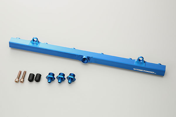 東名パワード フューエルデリバリーパイプ JECS用 (AN6) ブルー スカイラインGT-R BNR34 RB26DETT