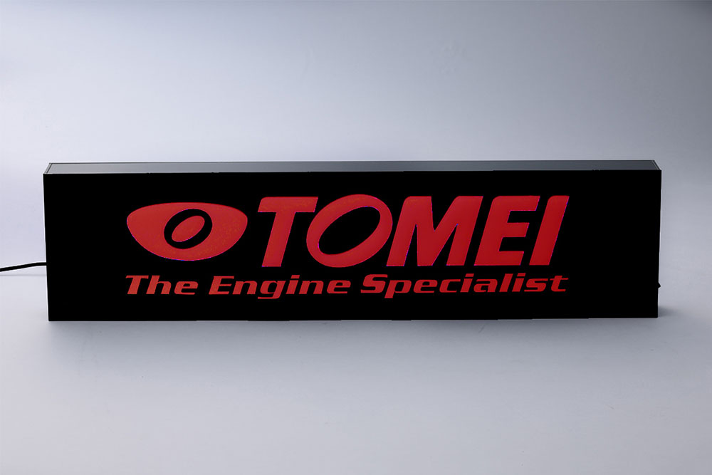 東名パワード LEDディスプレイ TOMEIロゴ The Engine Specialistロゴ入り サイズM レッド ｜オートクラフト