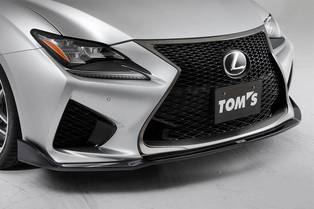TOM'S フロントディフューザー ヒートブルーコントラストレイヤリング（8X1） RC-F USC10 2014/9～2019/4 個人宅配送不可 沖縄・離島は送料着払い
