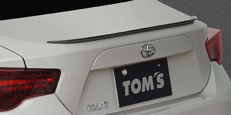 まとめ買い】 TOM'S トランクリッドスポイラー フラットブラック 86 