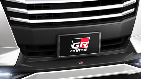 TRD GRフロントバンパーガーニッシュ ツヤ消し黒 ルーミー M900A M910A 20/9～ 除く字光式ナンバープレート付車