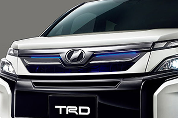 TRD フロントグリル(LED付) 未塗装 ヴォクシー ZRR80G ZRR85G ZWR80G 19/01～20/04 除くプレミアムホーン付車