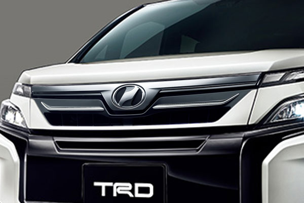 TRD フロントグリル(LED無) 未塗装 ヴォクシー ZRR80G ZRR85G ZWR80G 19/01～20/04 除くプレミアムホーン付車