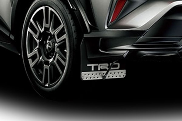 楽天市場】TRD マッドフラップ ブラック C-HR NGX10 NGX50 ZYX11 19/10～ 除くTRDドレスアップマフラー付車、サイドスカート(Street  Monster)、リヤバンパースポイラー(Street Monster)付車：オートクラフト