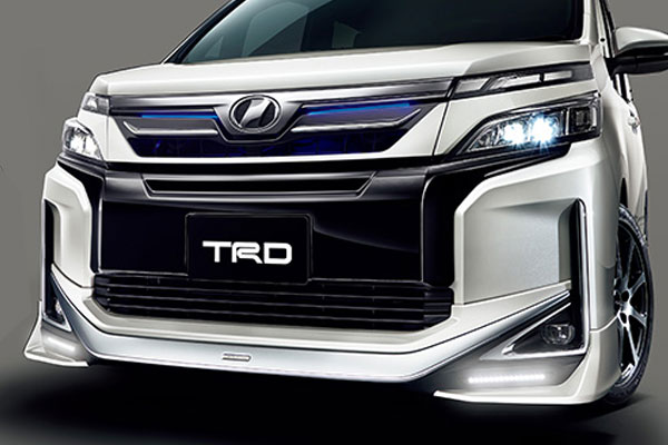 TRD フロントスポイラー(LED付) 未塗装 ヴォクシー ZRR80G ZRR85G ZWR80G 19/01~20/04 ※北海道は送料11000円(税別) 沖縄・離島は要確認 ※個人宅配送×(営業所止め○ 送料+1000円) 法人宛○